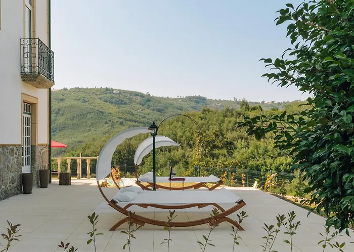 ホテル Palacete Do Guerreiro Charme & オリヴェイラ・ド・オスピタル